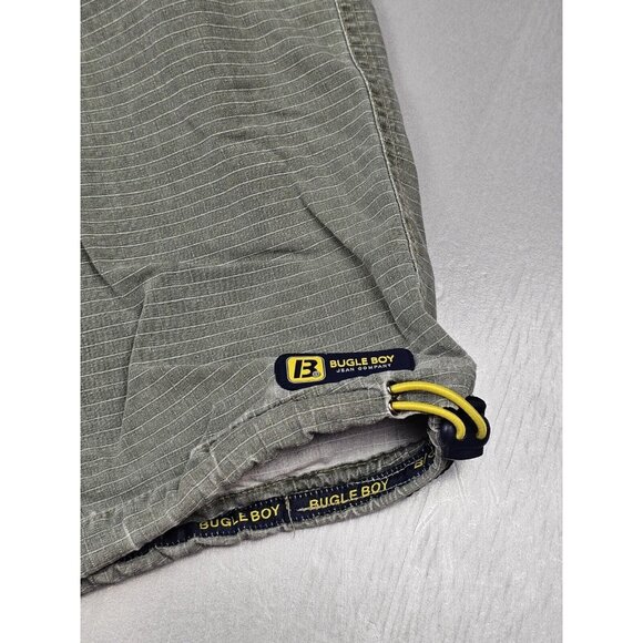 Vintage Bugle Boy Men's‎ 38 Cargo Shorts Ripstop Y2k Grey. - Picture 3 of 7